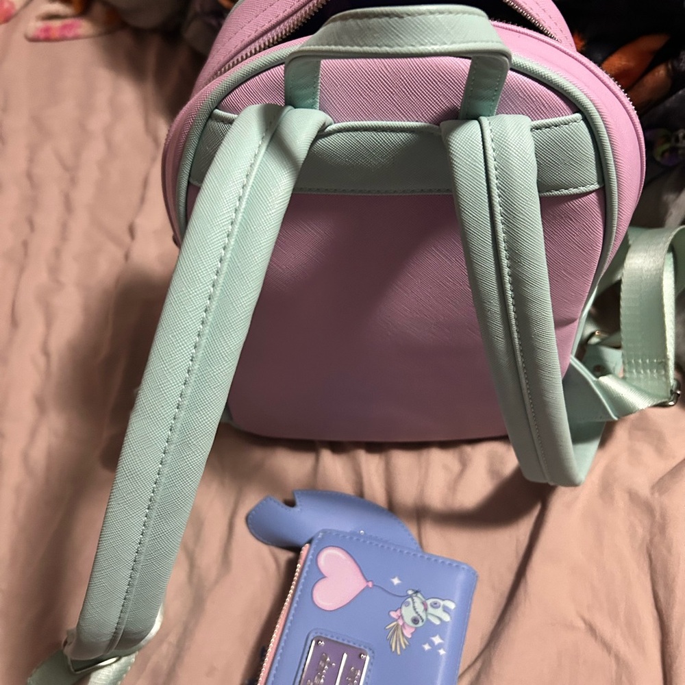 Loungefly Stitch Pastel Backpack and Wallet Set - Picture 3 of 5